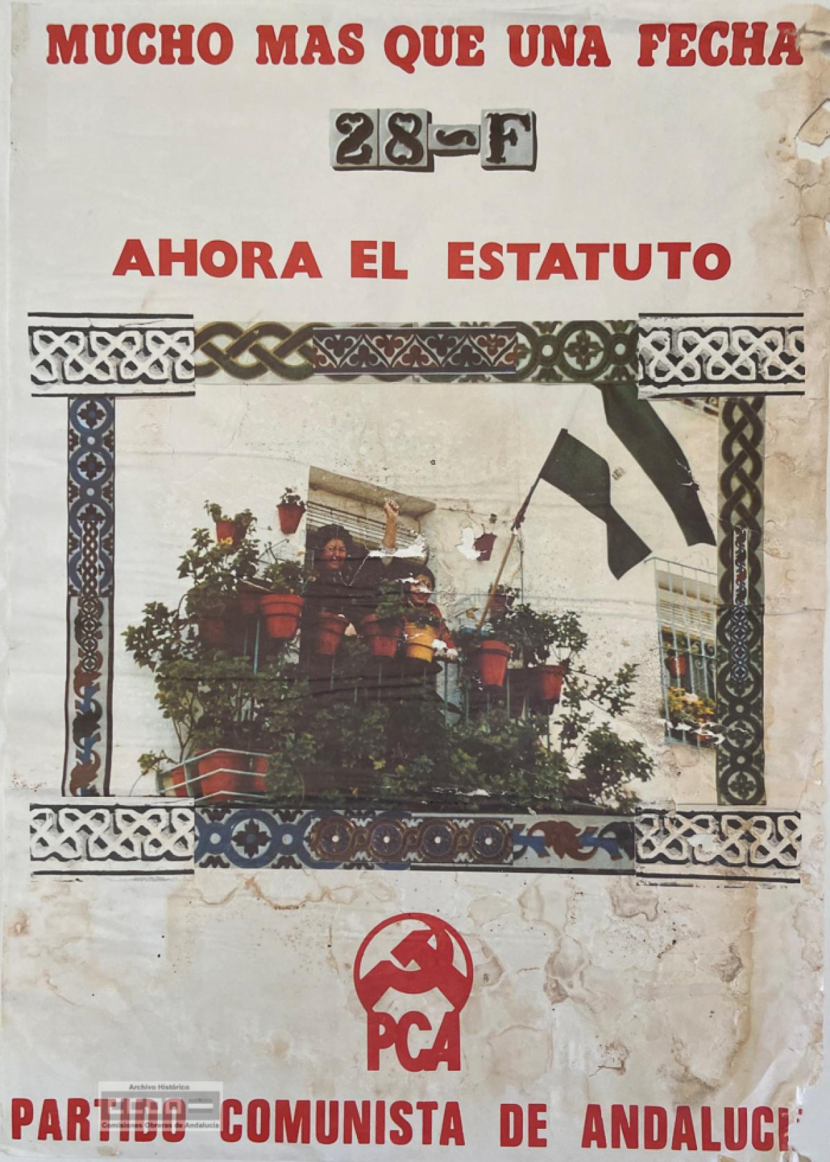 Caqrtel del PCA por el S en el referndum del 28F, 1980