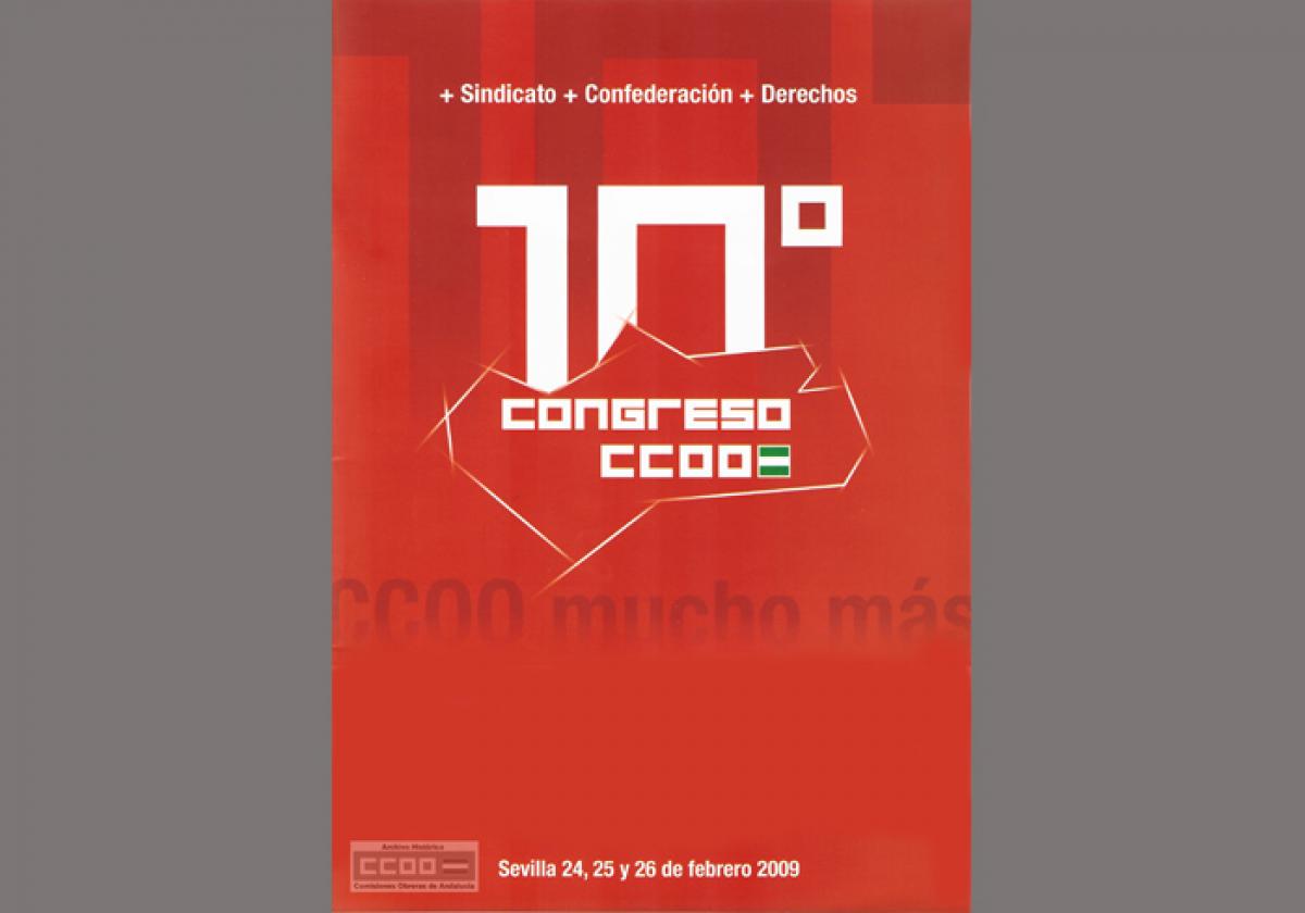 Cartel del décimo congreso de CCOO de Andalucía (2009)